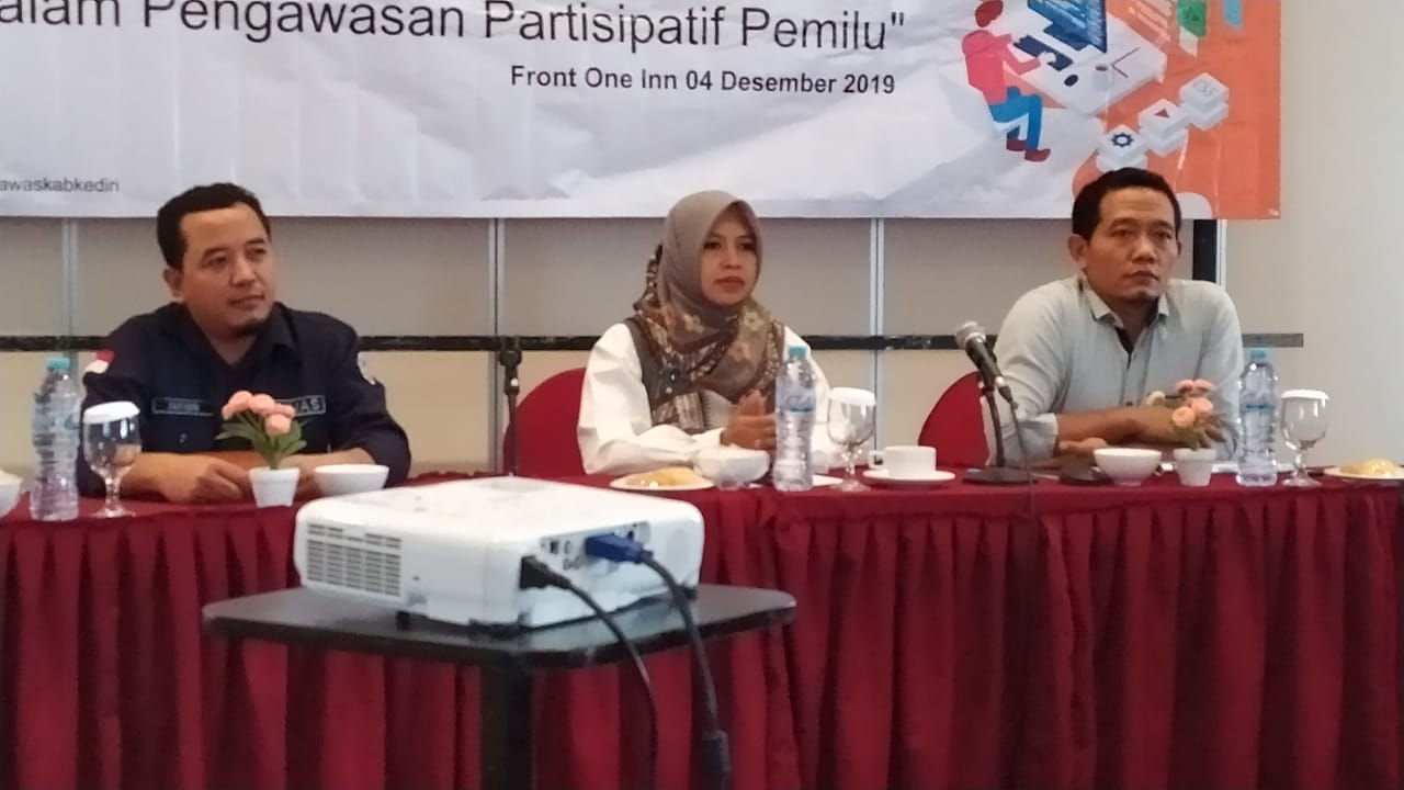 Bawaslu Kabupaten Kediri Ajak Media Awasi Pilkada 2020
