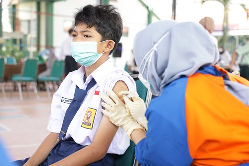 Siapkan PTM, Pemkot Kediri Gencarkan Vaksinasi Covid-19 bagi Pelajar