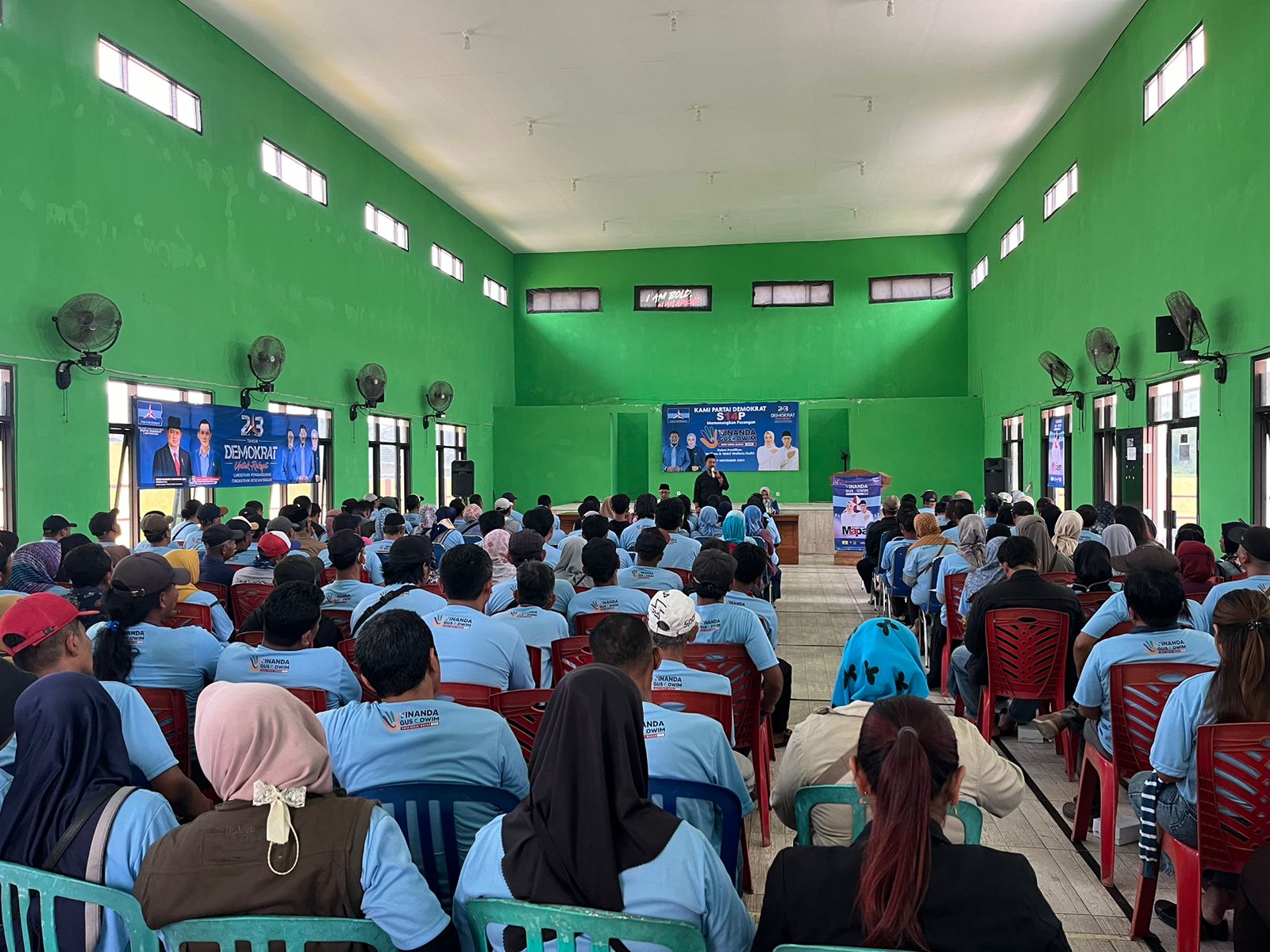 Calon Wakil Wali Kota Kediri Gus Qowim Sampaikan Visi Misi ke Ratusan Kader Partai Demokrat