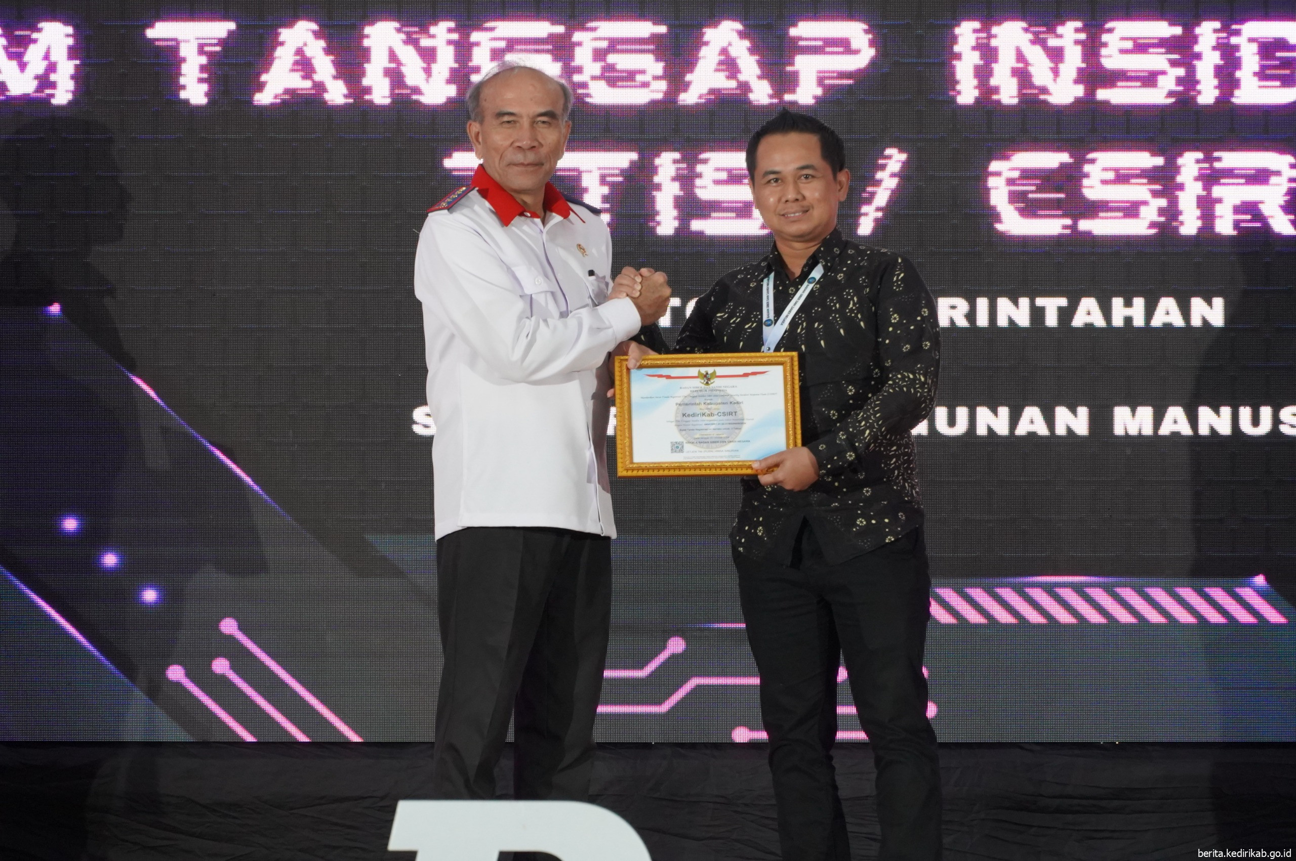 Perkuat Keamanan Siber, Dinas Kominfo Kabupaten Kediri Ikuti Launching CSIRT