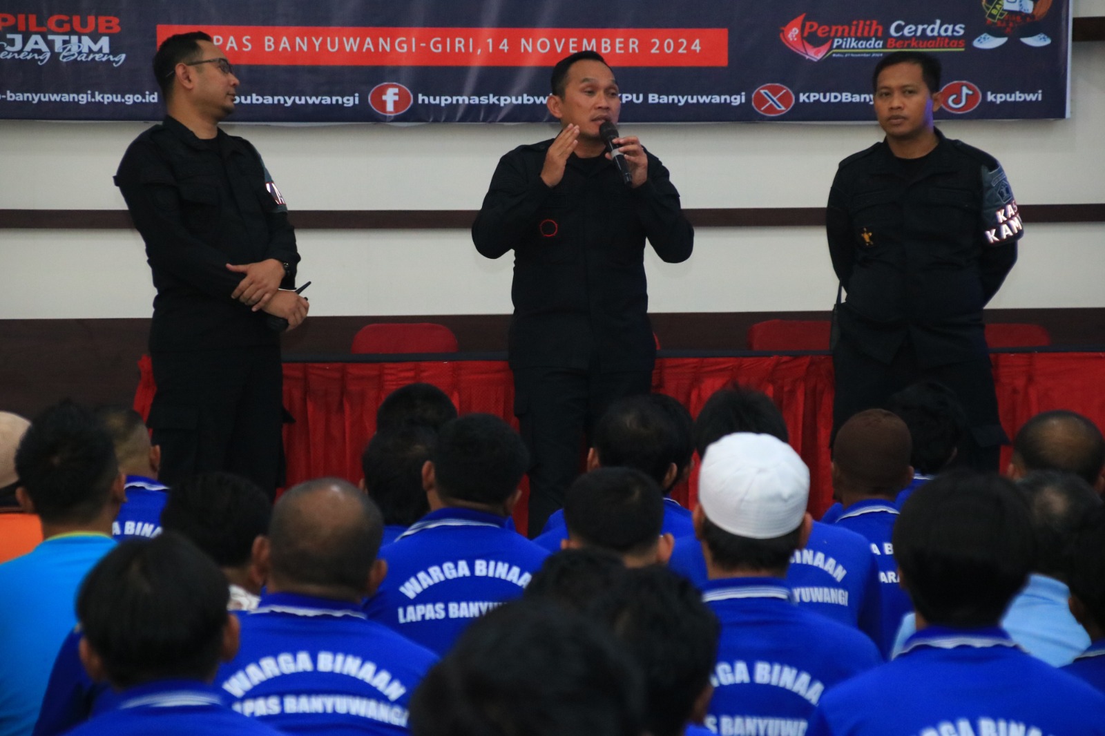 KPU Banyuwangi Sosialisasi Pemungutan dan Penghitungan Suara Pilkada ke Warga Binaan Lapas