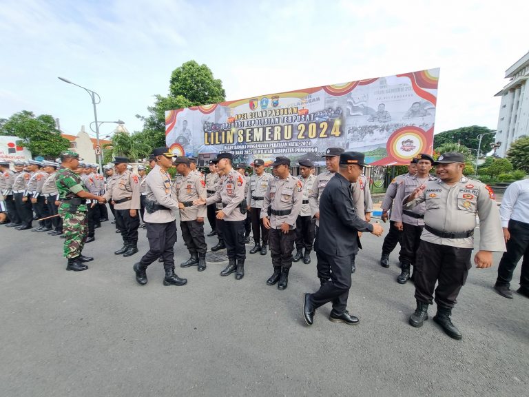 apel persiapan operasi Lilin Semeru di Ponorogo